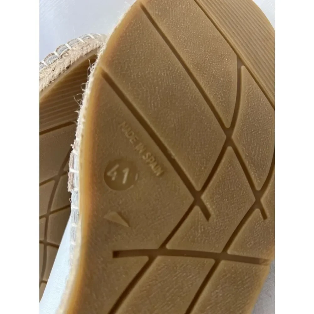 Free People Serendipity Sneakers Women's White & Beige Casual Espadrille Size 41